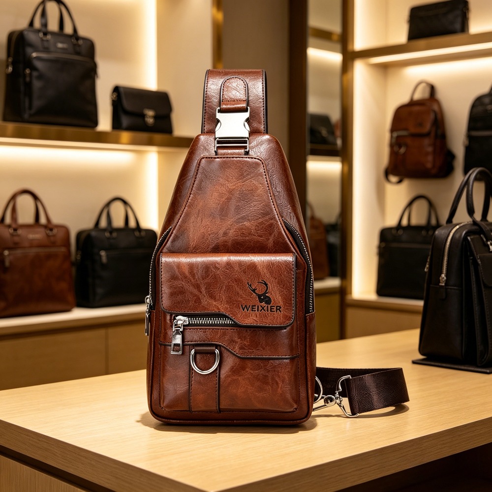 Sling Backpack Shoulder - Borsa a tracolla da uomo, borsa