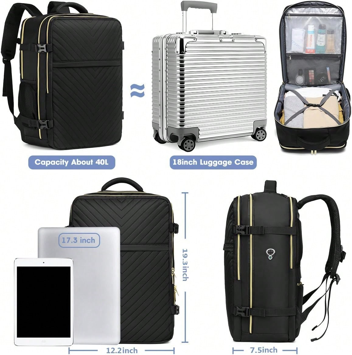 Zaino da Viaggio Grande - Appr - Travel Backpack Anti Theft recensione e prezzo