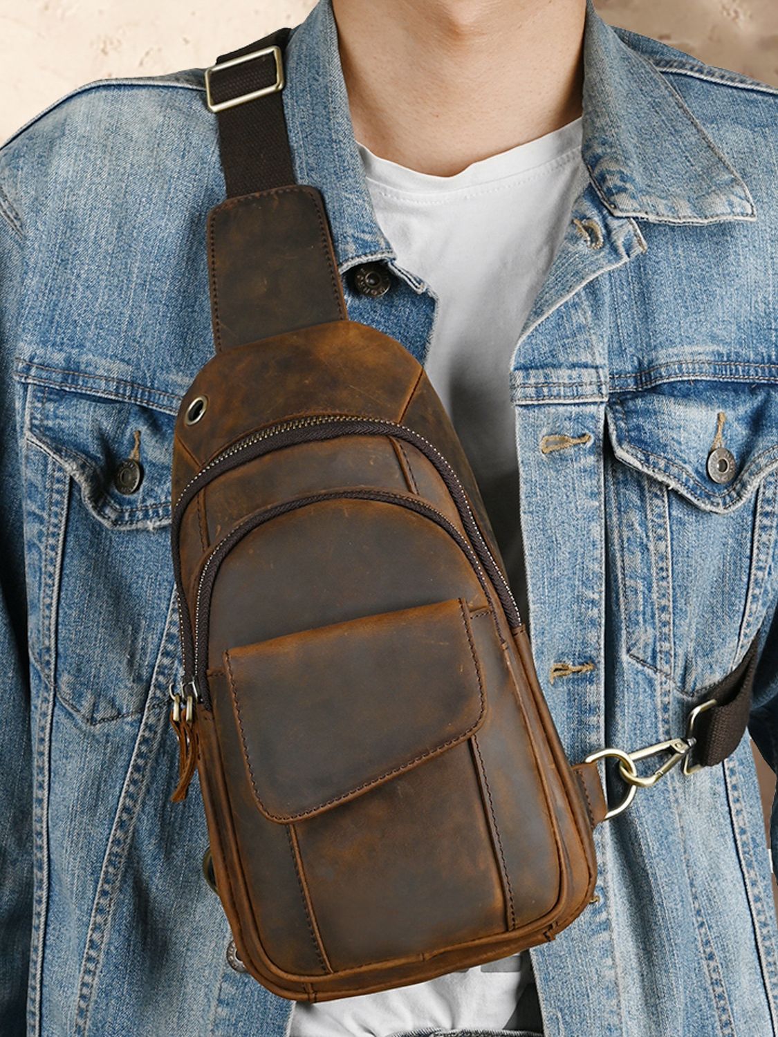 Borsa da Petto Multifunzione d - Leather Backpack Vintage recensione e prezzo