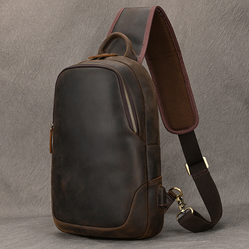 Borsa petto causale di grandi  - Leather Backpack Vintage recensione e prezzo