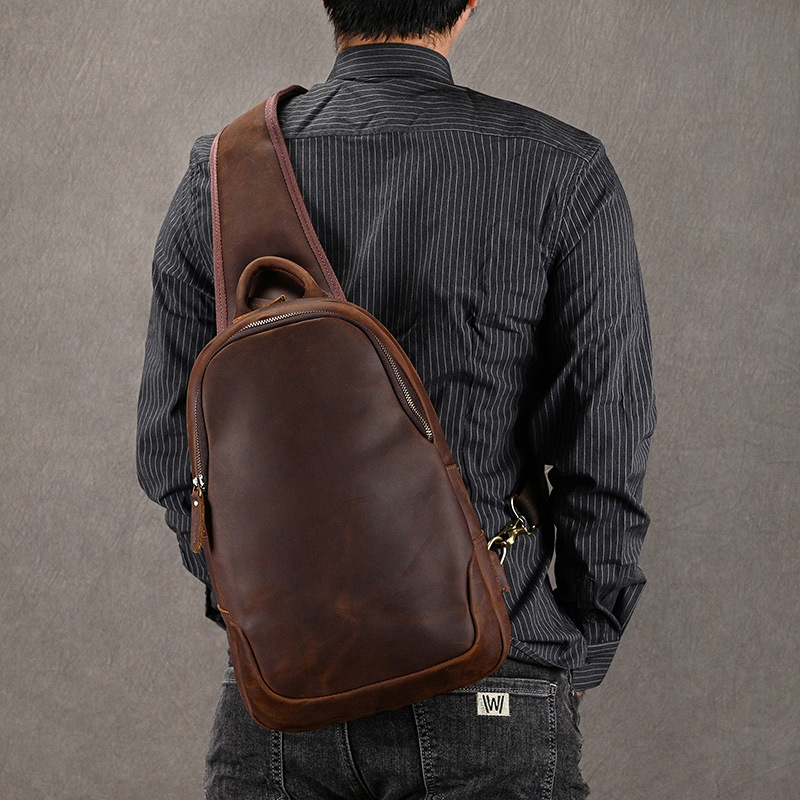 Borsa petto causale di grandi  - Leather Backpack Vintage recensione e prezzo